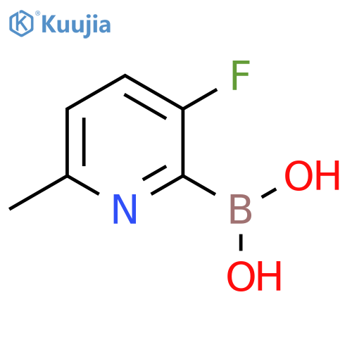 Boronic acid, B-(3-fluoro-6-methyl-2-pyridinyl)- structure