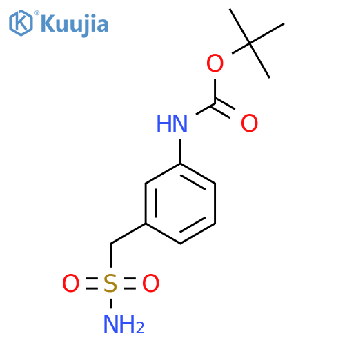 tert-butyl N-3-(sulfamoylmethyl)phenylcarbamate structure