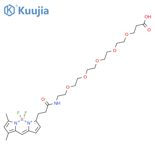 BDP FL-PEG5-acid structure