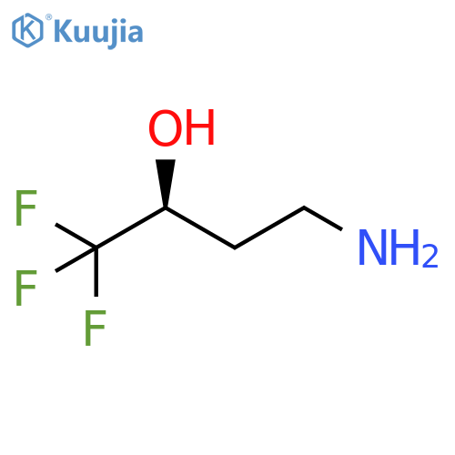 (2S)-4-amino-1,1,1-trifluorobutan-2-ol structure