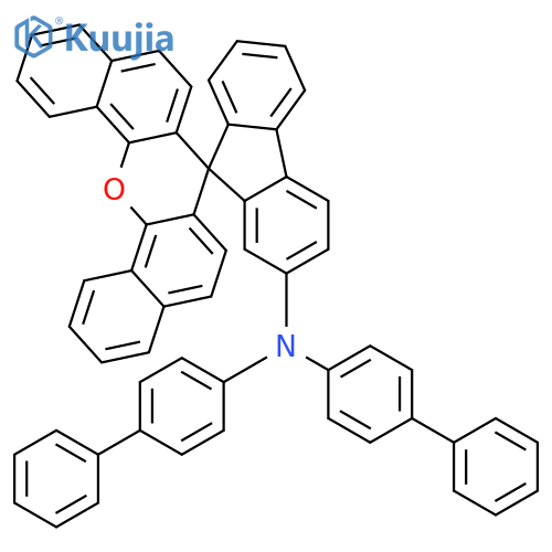 Spiro[7H-dibenzo[c,h]xanthene-7,9'-[9H]fluoren]-2'-amine, N,N-bis([1,1'-biphenyl]-4-yl)- structure
