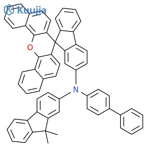 Spiro[7H-dibenzo[c,h]xanthene-7,9'-[9H]fluoren]-2'-amine, N-[1,1'-biphenyl]-4-yl-N-(9,9-dimethyl-9H-fluoren-2-yl)- structure