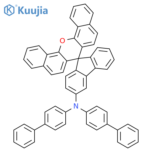 Spiro[7H-dibenzo[c,h]xanthene-7,9'-[9H]fluoren]-3'-amine, N,N-bis([1,1'-biphenyl]-4-yl)- structure