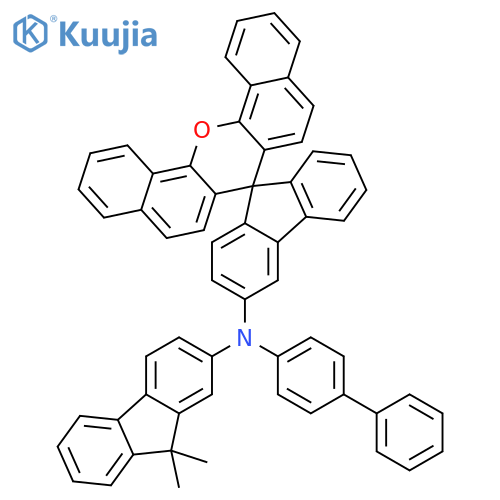 Spiro[7H-dibenzo[c,h]xanthene-7,9'-[9H]fluoren]-3'-amine, N-[1,1'-biphenyl]-4-yl-N-(9,9-dimethyl-9H-fluoren-2-yl)- structure