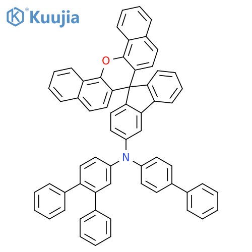 Spiro[7H-dibenzo[c,h]xanthene-7,9'-[9H]fluoren]-3'-amine, N-[1,1'-biphenyl]-4-yl-N-[1,1':2',1''-terphenyl]-4'-yl- structure