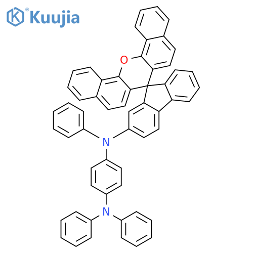 1,4-Benzenediamine, N1,N1,N4-triphenyl-N4-spiro[7H-dibenzo[c,h]xanthene-7,9'-[9H]fluoren]-2'-yl- structure