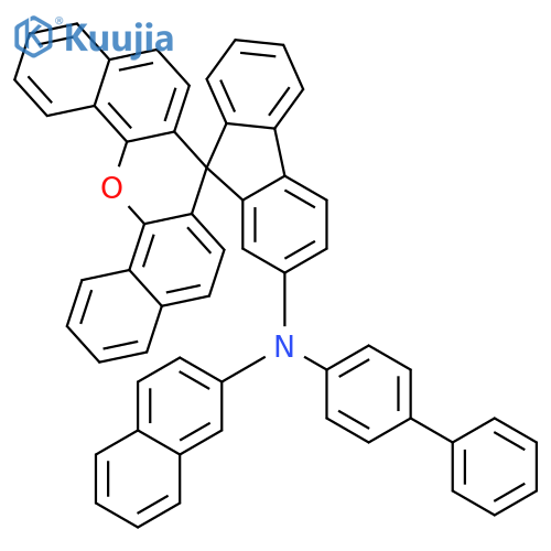 Spiro[7H-dibenzo[c,h]xanthene-7,9'-[9H]fluoren]-2'-amine, N-[1,1'-biphenyl]-4-yl-N-2-naphthalenyl- structure