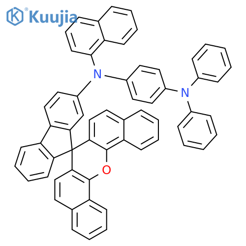 1,4-Benzenediamine, N1-1-naphthalenyl-N4,N4-diphenyl-N1-spiro[7H-dibenzo[c,h]xanthene-7,9'-[9H]fluoren]-2'-yl- structure