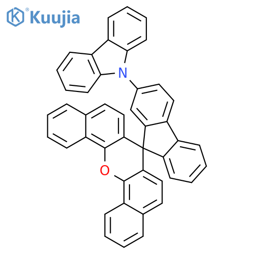 9H-Carbazole, 9-(spiro[7H-dibenzo[c,h]xanthene-7,9'-[9H]fluoren]-2'-yl)- structure