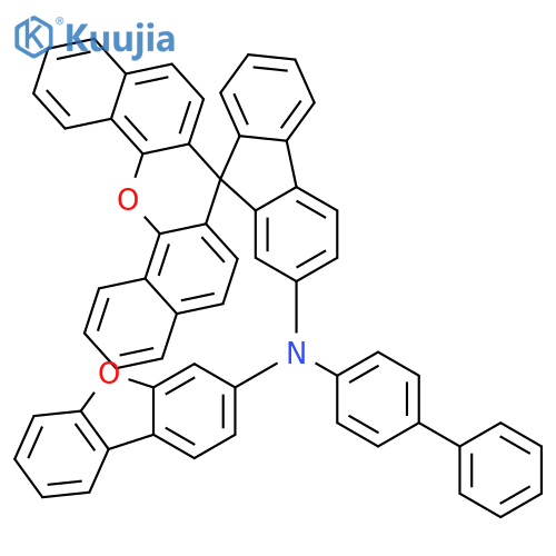 Spiro[7H-dibenzo[c,h]xanthene-7,9'-[9H]fluoren]-2'-amine, N-[1,1'-biphenyl]-4-yl-N-3-dibenzofuranyl- structure