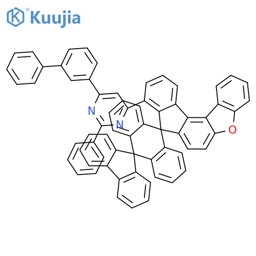 Pyrimidine, 4-[1,1'-biphenyl]-3-yl-6-dispiro[8H-benzo[b]fluoreno[4,3-d]furan-8,9'(10'H)-anthracene-10',9''-[9H]fluoren]-9-yl-2-phenyl- structure
