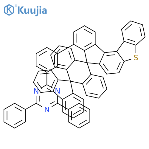 1,3,5-Triazine, 2-(3-dispiro[8H-benzo[b]fluoreno[4,3-d]thiophene-8,9'(10'H)-anthracene-10',9''-[9H]fluoren]-9-ylphenyl)-4,6-diphenyl- structure