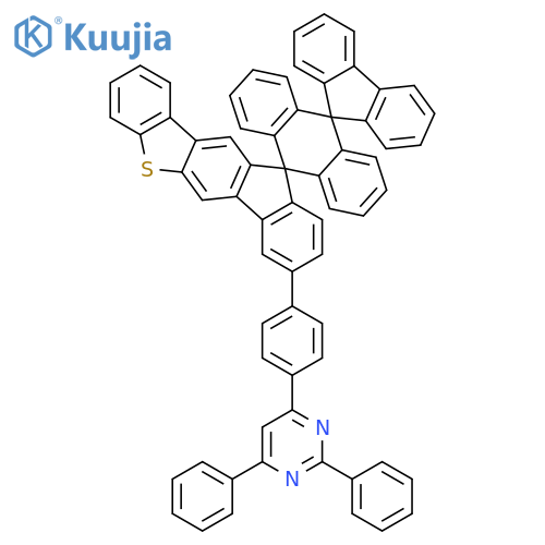 Pyrimidine, 4-(4-dispiro[11H-benzo[b]fluoreno[2,3-d]thiophene-11,9'(10'H)-anthracene-10',9''-[9H]fluoren]-8-ylphenyl)-2,6-diphenyl- structure