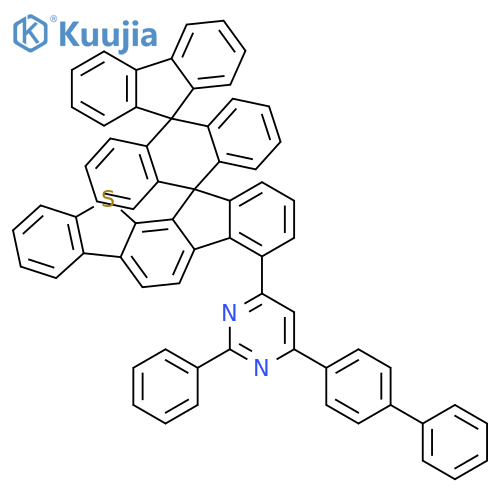 Pyrimidine, 4-[1,1'-biphenyl]-4-yl-6-dispiro[12H-benzo[b]fluoreno[2,1-d]thiophene-12,9'(10'H)-anthracene-10',9''-[9H]fluoren]-4-yl-2-phenyl- structure