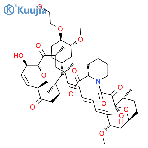 (1R,9S,12S,15R,18R,19R,21R,23S,30S,32S,35R)-1,18-dihydroxy-12-(2R)-1-(1S,3R,4R)-4-(2-hydroxyethoxy)-3-methoxycyclohexylpropan-2-yl-19,30-dimethoxy-15,17,21,23,29,35-hexamethyl-11,36-dioxa-4-azatricyclo30.3.1.0,4,9hexatriaconta-16,24,26,28-tetraene-2,3,10,14,20-pentone structure