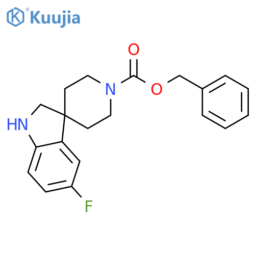 Benzyl 5-fluorospiroindoline-3,4'-piperidine-1'-carboxylate structure