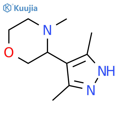 3-(3,5-dimethyl-1H-pyrazol-4-yl)-4-methylmorpholine structure
