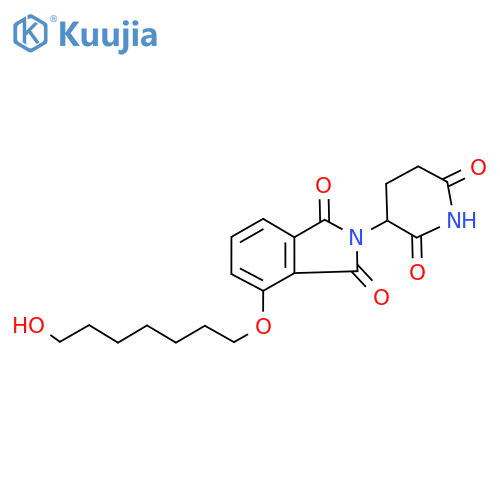 1H-​Isoindole-​1,​3(2H)​-​dione, 2-​(2,​6-​dioxo-​3-​piperidinyl)​-​4-​[(7-​hydroxyheptyl)​oxy]​- structure