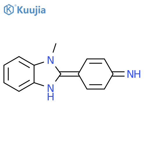 2,5-Cyclohexadien-1-imine, 4-(1,3-dihydro-1-methyl-2H-benzimidazol-2-ylidene)- structure