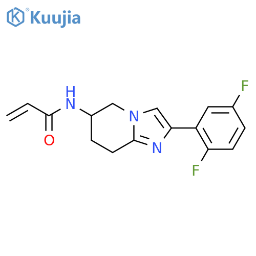 N-[2-(2,5-difluorophenyl)-5H,6H,7H,8H-imidazo[1,2-a]pyridin-6-yl]prop-2-enamide structure
