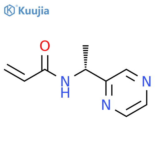 N-[(1R)-1-(2-Pyrazinyl)ethyl]-2-propenamide structure