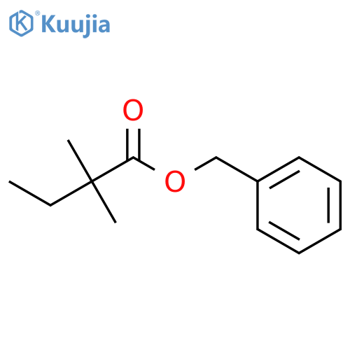 Butanoic acid,2,2-dimethyl-, phenylmethyl ester structure