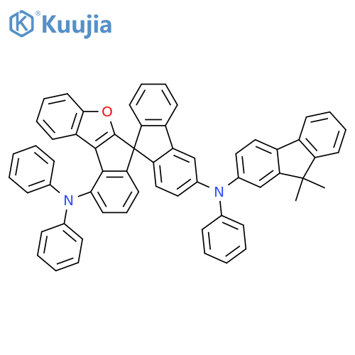 Spiro[6H-benz[b]indeno[1,2-d]furan-6,9'-[9H]fluorene]-3',10-diamine, N3'-(9,9-dimethyl-9H-fluoren-2-yl)-N10,N10,N3'-triphenyl- structure
