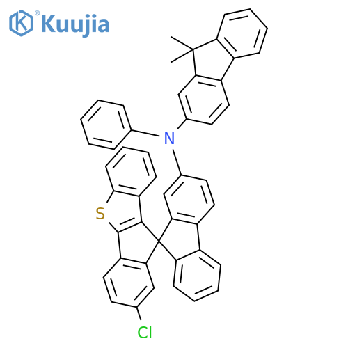 Spiro[10H-benz[b]indeno[2,1-d]thiophene-10,9'-[9H]fluoren]-2'-amine, 2-chloro-N-(9,9-dimethyl-9H-fluoren-2-yl)-N-phenyl- structure