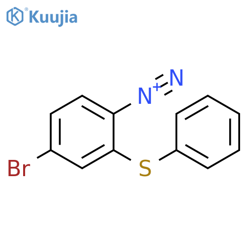 4-Bromo-2-(phenylthio)benzenediazonium structure