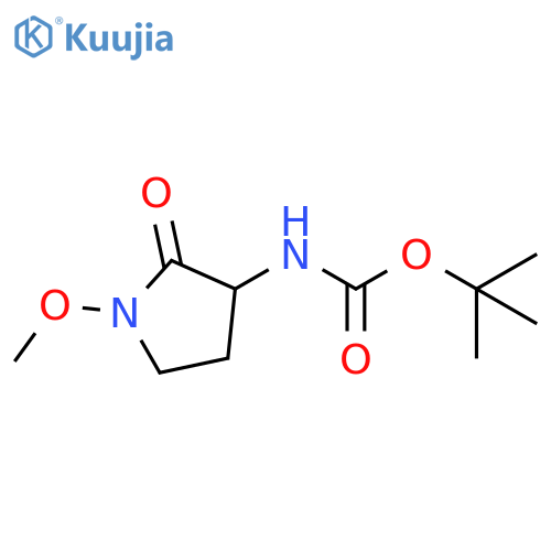 tert-butyl N-(1-methoxy-2-oxopyrrolidin-3-yl)carbamate structure