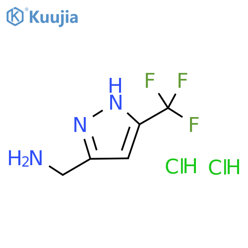 [5-(trifluoromethyl)-1H-pyrazol-3-yl]methanamine dihydrochloride structure