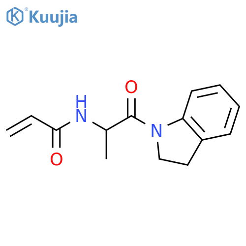 N-[2-(2,3-Dihydro-1H-indol-1-yl)-1-methyl-2-oxoethyl]-2-propenamide structure