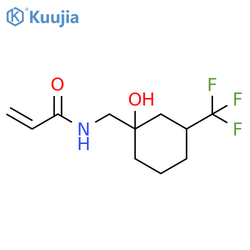 N-[[1-Hydroxy-3-(trifluoromethyl)cyclohexyl]methyl]-2-propenamide structure