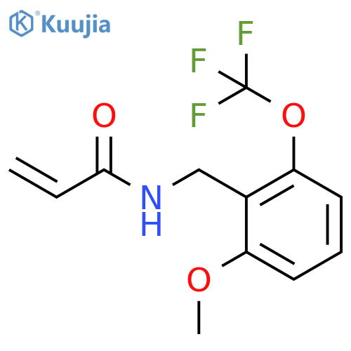 N-{2-methoxy-6-(trifluoromethoxy)phenylmethyl}prop-2-enamide structure
