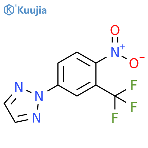2-4-nitro-3-(trifluoromethyl)phenyl-2H-1,2,3-triazole structure