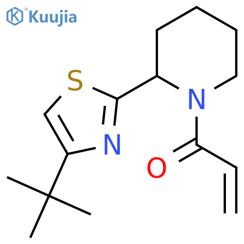 1-2-(4-tert-butyl-1,3-thiazol-2-yl)piperidin-1-ylprop-2-en-1-one structure