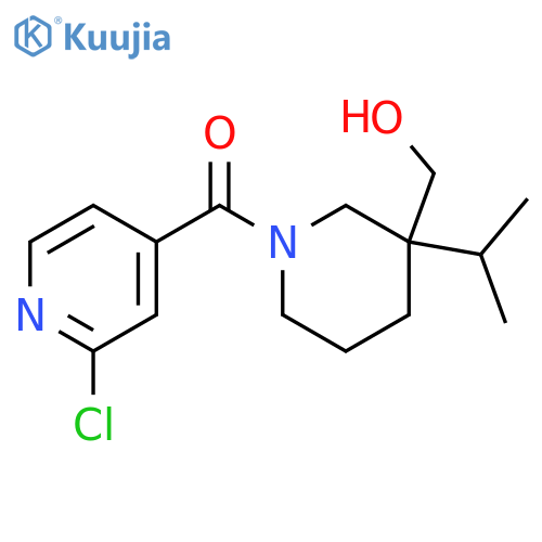 1-(2-chloropyridine-4-carbonyl)-3-(propan-2-yl)piperidin-3-ylmethanol structure