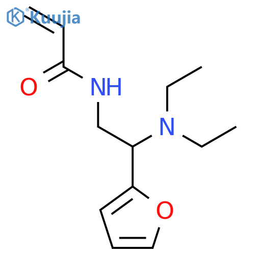 N-[2-(diethylamino)-2-(furan-2-yl)ethyl]prop-2-enamide structure