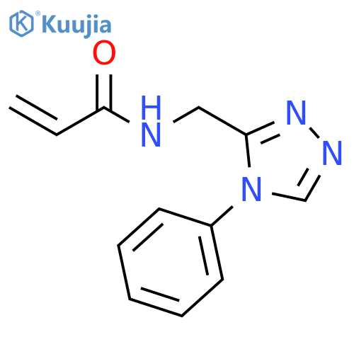 N-[(4-Phenyl-4H-1,2,4-triazol-3-yl)methyl]-2-propenamide structure