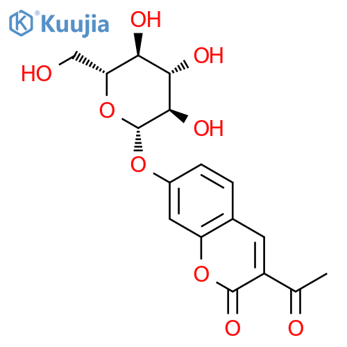 3-Acetylumbelliferyl β-D-Glucopyranoside structure