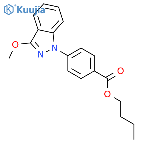 butyl 4-(3-methoxy-1H-indazol-1-yl)benzoate structure