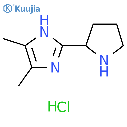 4,5-dimethyl-2-(pyrrolidin-2-yl)-1H-imidazole dihydrochloride structure