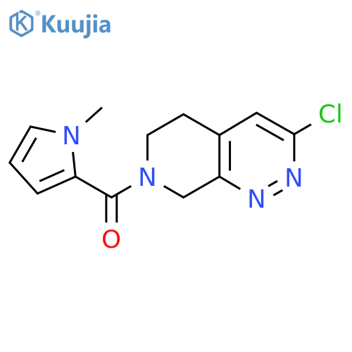 2-{3-chloro-5H,6H,7H,8H-pyrido3,4-cpyridazine-7-carbonyl}-1-methyl-1H-pyrrole structure