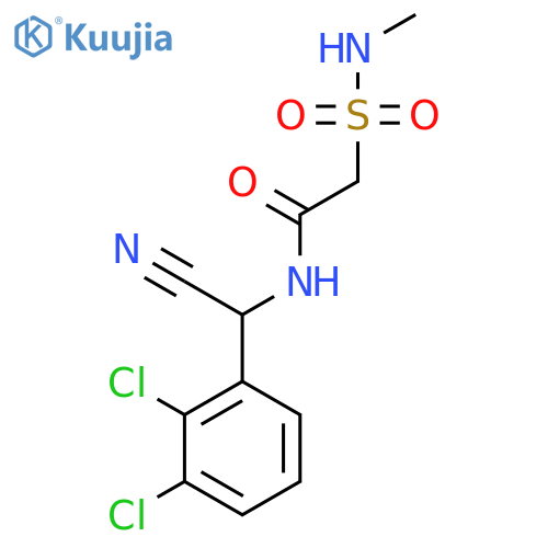 N-[cyano(2,3-dichlorophenyl)methyl]-2-(methylsulfamoyl)acetamide structure