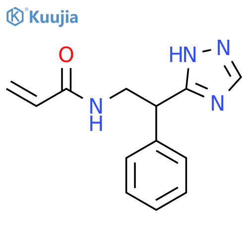 N-2-phenyl-2-(1H-1,2,4-triazol-5-yl)ethylprop-2-enamide structure