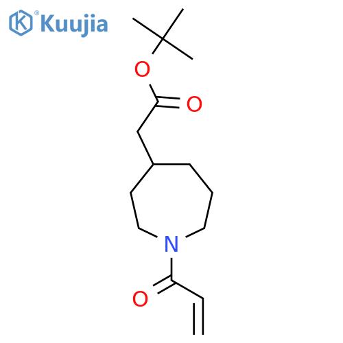 tert-butyl 2-1-(prop-2-enoyl)azepan-4-ylacetate structure
