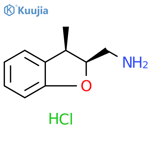 2-Benzofuranmethanamine, 2,3-dihydro-3-methyl-, hydrochloride (1:1), (2R,3S)-rel- structure