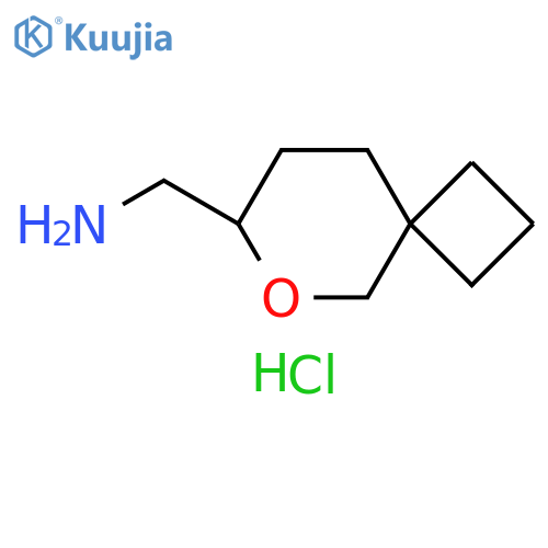 {6-oxaspiro[3.5]nonan-7-yl}methanamine hydrochloride structure