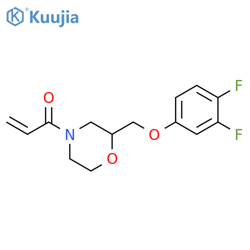 1-[2-[(3,4-Difluorophenoxy)methyl]-4-morpholinyl]-2-propen-1-one structure