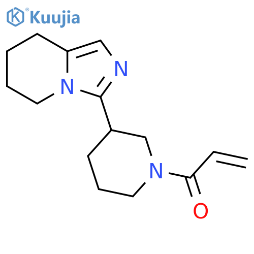 1-[3-(5,6,7,8-Tetrahydroimidazo[1,5-a]pyridin-3-yl)-1-piperidinyl]-2-propen-1-one structure
